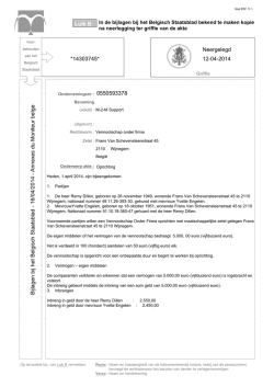 16/04/2014 - Annexes du Moniteur belge