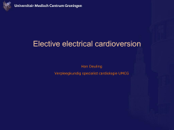 Elective electrical cardioversion (ECV)