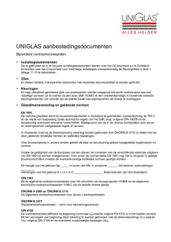 UNIGLAS aanbestedingsdocumenten