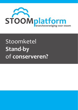 Stoomketel Stand-by of conserveren?