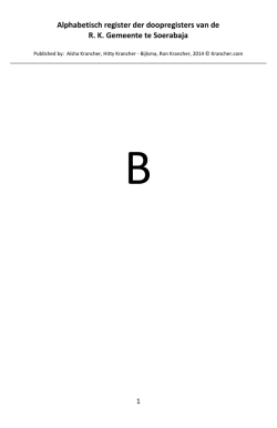 Download hier beginletter B
