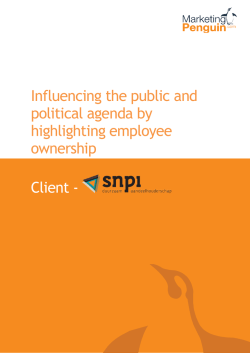 Influencing the public and political agenda by highlighting employee