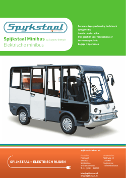 Spijkstaal Minibus by Esagono Energia Elektrische minibus