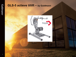 GLS-5 actieve tillift &ndash; by Guldmann