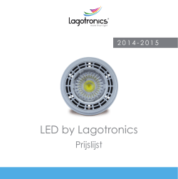 Prijslijst "LED by Lagotronics" (PDF)