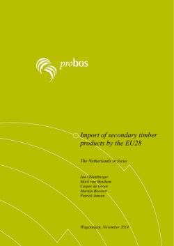 Import of secondary timber products by the EU28