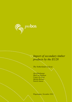 Import of secondary timber products by the EU28