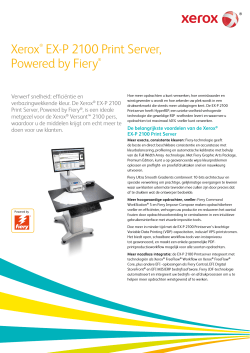Xerox® EX-P 2100 Print Server, Powered by Fiery®