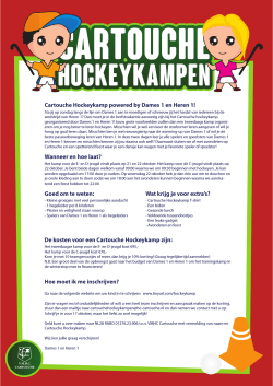 Cartouche Hockeykamp powered by Dames 1