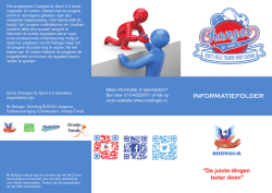 Het programma Changes by Sport 2.0 duurt