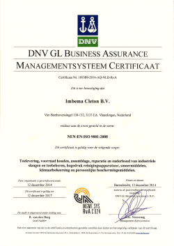 ISO 9001 gecertificeerd