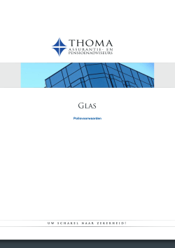 Voorwaarden - Thoma Groep