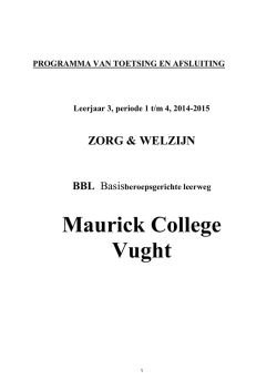 PTA van Z3 Basis - Maurick College