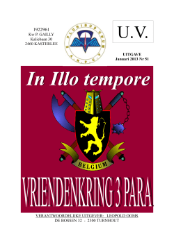 Clubblad 051 – januari - Vriendenkring 3 Para – Regionale Tielen