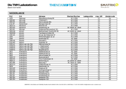 Die TNM Ladestationen
