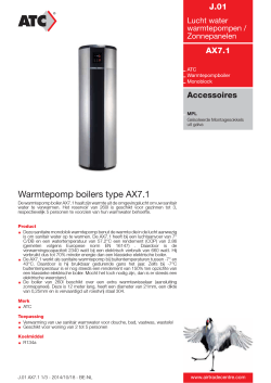 Warmtepomp boilers type AX7.1