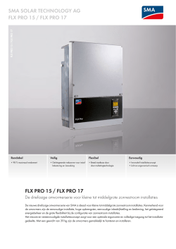 SMA Solar Technology AG FLX Pro 15 / FLX Pro 17