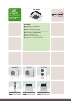 Airwell Productleaflet Cassetemodel CADE