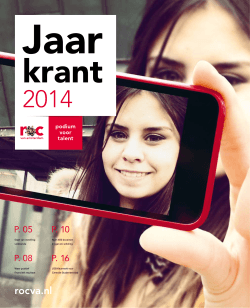 Jaarkrant 2014 - ROC van Amsterdam