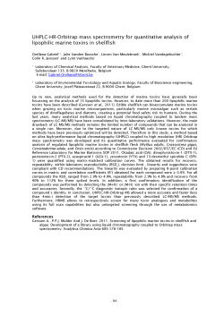 UHPLC-HR-Orbitrap mass spectrometry for quantitative analysis of