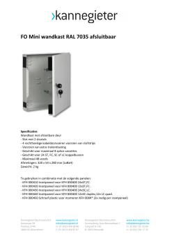 Datasheet - Kannegieter