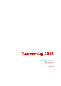 Jaarverslag LC 2013 NL - Gedragscode Internationale Student in