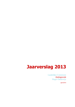 Jaarverslag LC 2013 NL - Gedragscode Internationale Student in