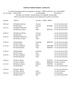 secr. M. Lijesen 0223-642435 op wedstrijddag: 06