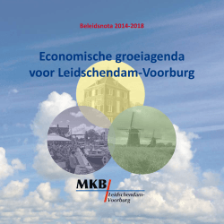 Economische groeiagenda voor Leidschendam-Voorburg