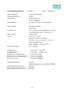 Download Faillissementsverslag