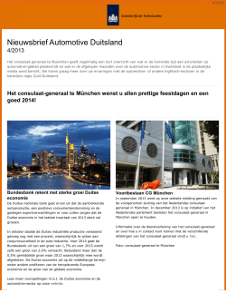 Nieuwsbrief Automotive Duitsland - Consulaat