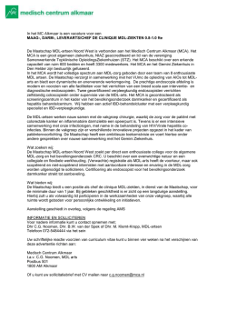 In het MC Alkmaar is een vacature voor een MAAG