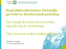 Hoe maak ik werk van preventie, signalering en monitoring