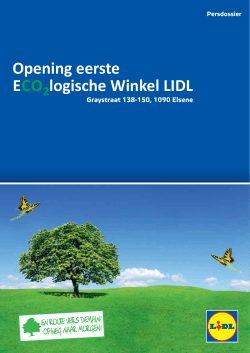Opening eerste EcO logische Winkel LIDL