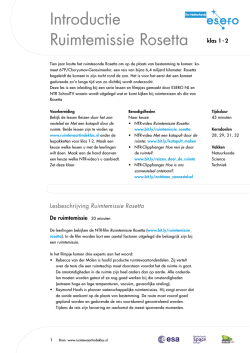 download lespakket - Ruimtevaart in de klas