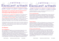 e-flyer Masterclass 2014 - Colline Theater Producties