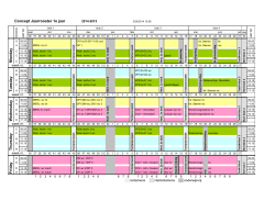 Concept jaarrooster 1e jaar 2014-2015