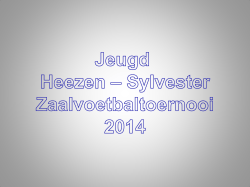 Uitslagen Heezen - Sylvester zaavoetbatoernoot 2014