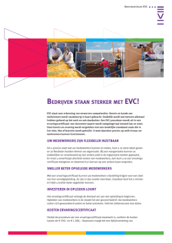 Bedrijven staan sterker met EVC