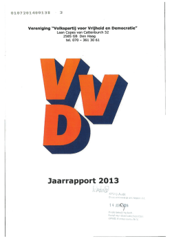 "Financieel verslag VVD 2013" PDF document