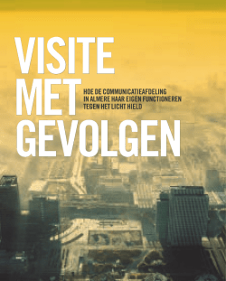 HOE DE COMMUNlCATlEAFDELlNG lN ALMErE HAAr