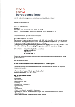 introductiekamp klas 3 Ardennen
