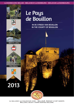Le Pays de Bouillon - Maison du tourisme de pays de Bouillon