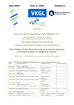 NGS 3d Course Genomic Resequencing 2014