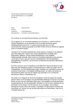 Download hier de brief die naar de Tweede