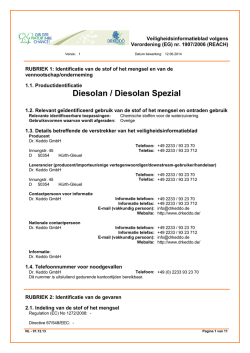 Vorlage Sicherheitsdatenblatt