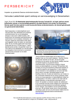 Venvulas Lastechniek BV is opgericht in 1956 door de heer M