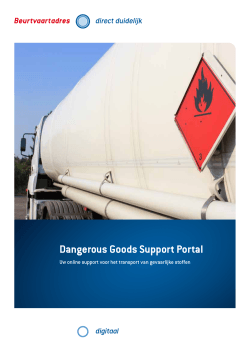 Dangerous Goods Support Portal