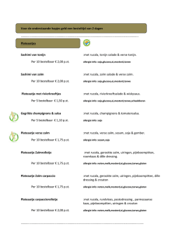 Catering warme en koude hapjes