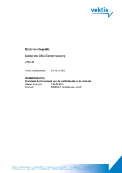 EI Declaratie DBC/Ziekenhuiszorg - WESP
